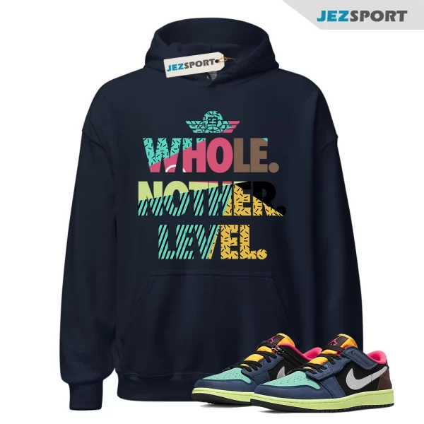 Next Level Bio Hack Hoodie to Match Air Jordan 1 Low Bio Hack, DM1206-201 Matching Sneaker Hoodie