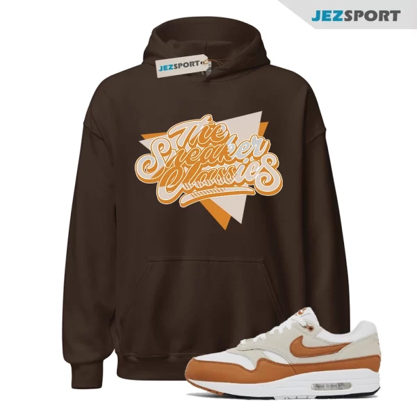 Sneaker Classic Hoodie Brown to Match Air Max 1 Bronze, DZ4549-110 Matching Sneaker Hoodie