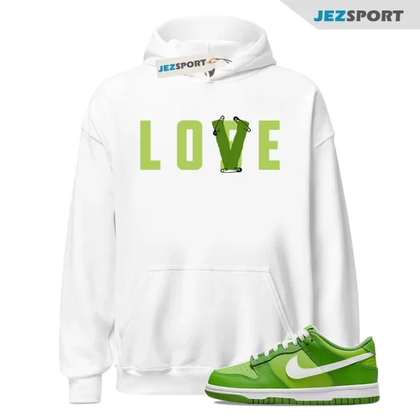 Dunk Low GS Chlorophyll Vivid Green Match Hoodie, Love Lose DH9765-301 Sneaker Match Hoodie