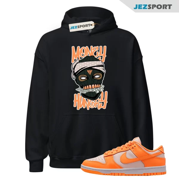 Hoodie to Match Dunk Low Peach Cream Dunks, Money Hungry Hoodie Matching Peach Cream, DD1503-801 Sneaker Match Hoodie