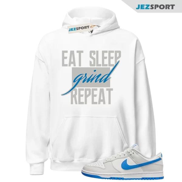 GRNDOG Hoodie SB Dunk Low Photo Blue Summit White Platinum Tint, DV0831 108 Sneaker Match Hoodie