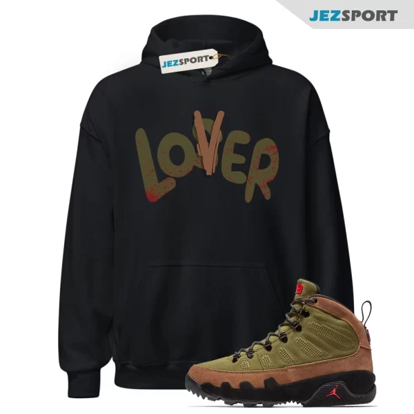 LO Hoodie for Air Jordan 9 Boot NRG Military Brown Legion Green, AR4491 200 Matching Sneaker Hoodie