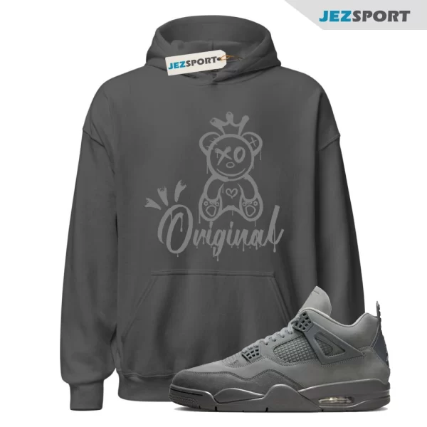 Original Hoodie to Match Jordan 4 SE Wet Cement, FQ7928-001 Sneaker Match Hoodie