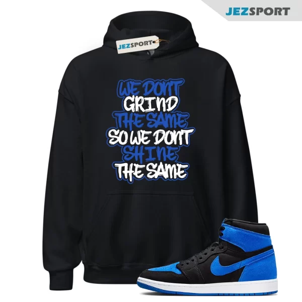 GRIND Hoodie for 1 High OG Royal Reimagined Game Blue University Hyper Varsity, DZ5485-042 Sneaker Match Hoodie