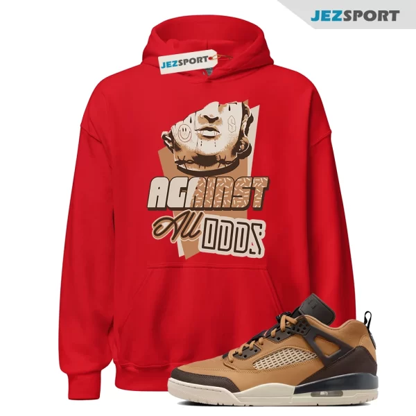 All Odds Sneaker Hoodie to Match Jordan Spizike Low Flax, FQ1759-202 Matching Sneaker Hoodie