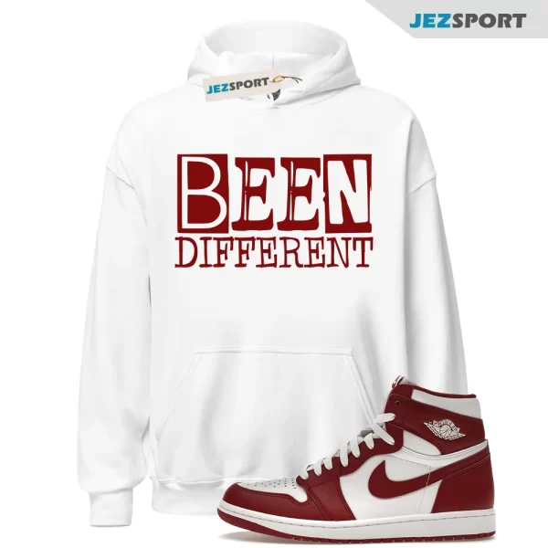 1 Artisanal Team Red Retro High OG White Hoodie Match BEEN, DZ5485 160 Matching Sneaker Hoodie