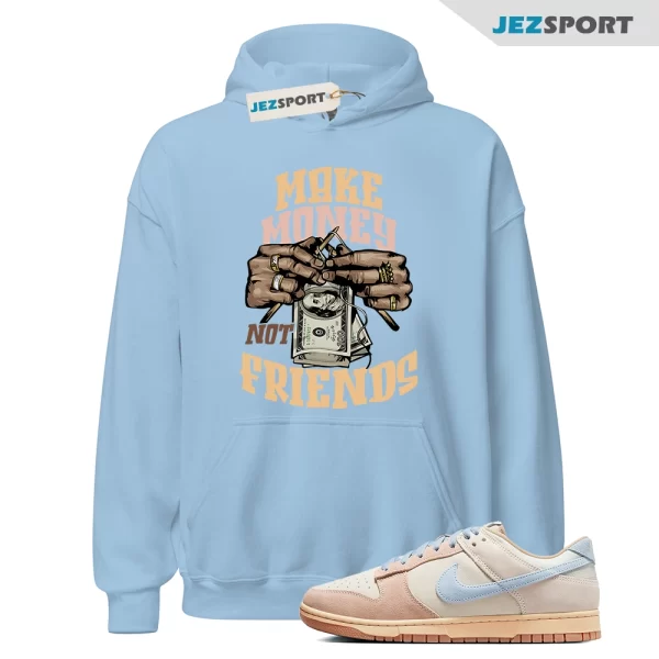 Dunk Sanddrift Light Armory Blue Low Coconut Milk Gum Medium Brown Hoodie Match MM, HF0106-100 Matching Sneaker Hoodie