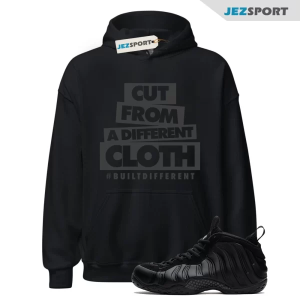 Foamposite Anthracite Air One Black Hoodie Match CLOTH, FD5855-001 Matching Sneaker Hoodie