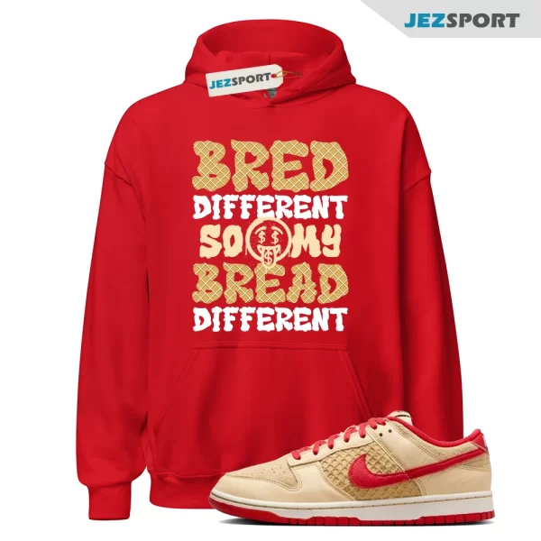 Dunk Strawberry Waffle Pale Vanilla University Red Sail Wheat Low Hoodie Match BDBD, HJ9100-294 Matching Sneaker Hoodie