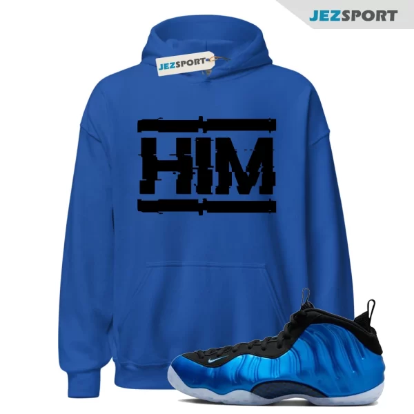 Foamposite Royal International Blue One Air White Black Clear Hoodie Match HIM, FQ8181-511 Sneaker Match Hoodie