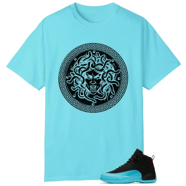 Medusa Tee for AIR JORDAN 12 GAMMA BLUE Kicks 130690-027 Jezsport.com