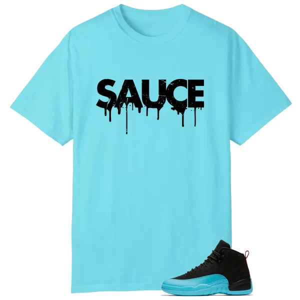 Sauce Tee to Match Your AIR JORDAN 12 GAMMA BLUE 130690-027 Jezsport.com