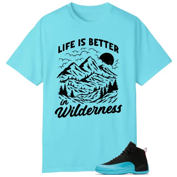 Wilderness Tee – Perfect with AIR JORDAN 12 GAMMA BLUE 130690-027 Jezsport.com