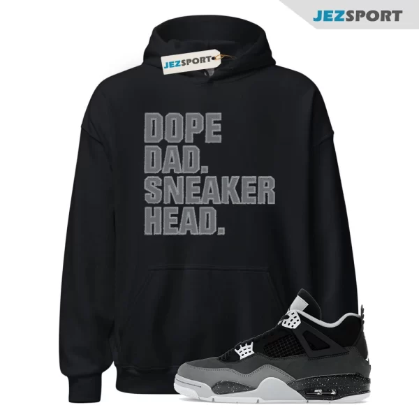 Dope Dad Sneakerhead Hoodie Matching Jordan 4 Fear 2024, FQ8138-002 Matching Sneaker Hoodie