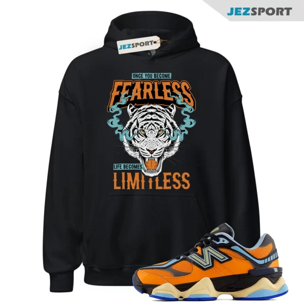 Fearless Hoodie to match New Balance 9060 Sun Glow Team Sky Blue sneakers, GC9060OG Sneaker Match Hoodie