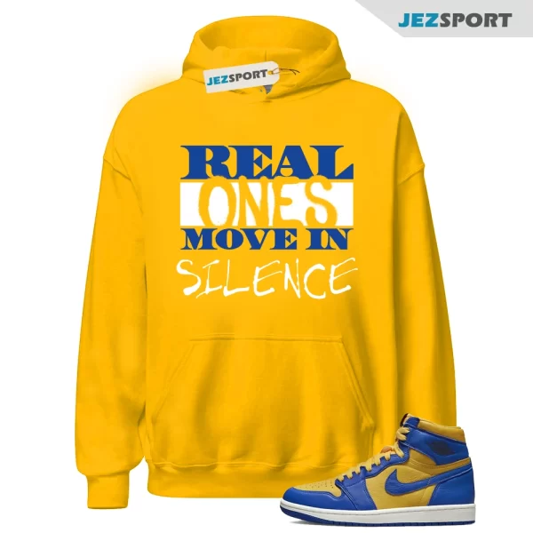 R1 Hoodie to Match 1 Reverse Laney High Varsity Maize Game Royal Jordan Dunk, FD2596-700 Matching Sneaker Hoodie