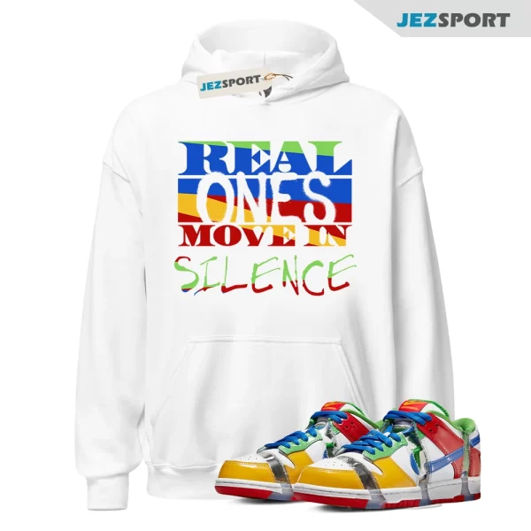 R1 for Dunk Low SB Sandy Hyper Royal Green Red Multicolor Hoodie To Match, FD8777-100 Matching Sneaker Hoodie