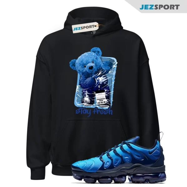 STAY Hoodie for Air VaporMax Plus Obsidian Photo Blue University Navy UNC, 924453-401 Matching Sneaker Hoodie