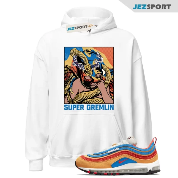 SG Hoodie for Nike Air Max 97 Running Club AMRC Orange Blue Yellow Red 90 95 1 9, DH1085-700 Matching Sneaker Hoodie