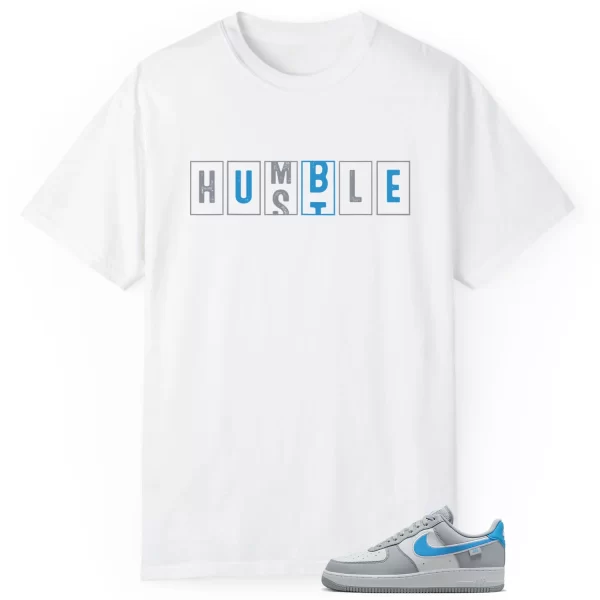 Air Force 1 Low '07 Next Nature Wolf Grey University Blue – Hustle Humble T-Shirt HM0721-001 Jezsport.com