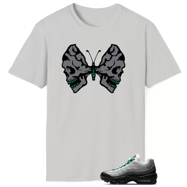 Butterfly Skulls Shirt for Air Max 95 Next Nature Stadium Green Fans DH8015-002 Jezsport.com