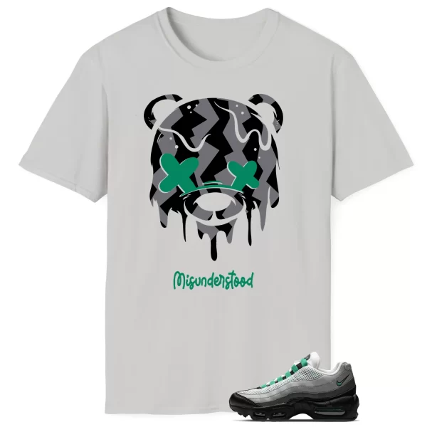 Air Max 95 Next Nature Stadium Green Matching Tee – Drippy Bear Graphic DH8015-002 Jezsport.com