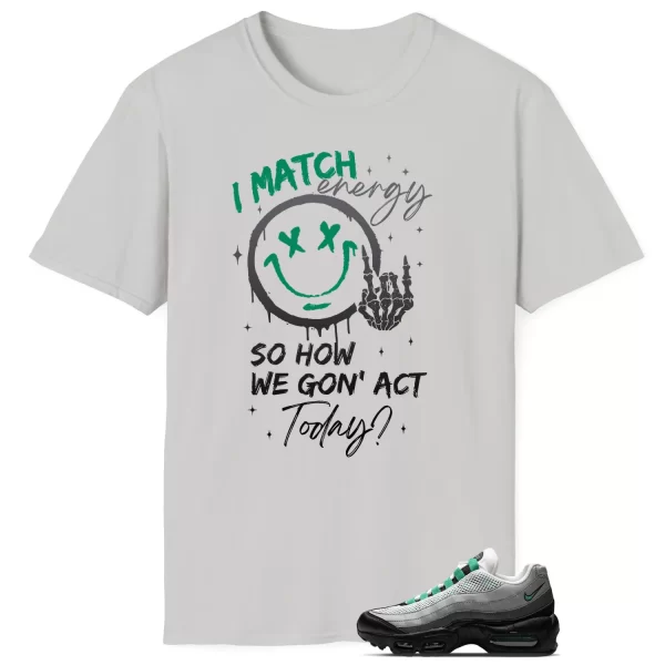 Air Max 95 Next Nature Stadium Green Matching Tee Shirt – Match Energy DH8015-002 Jezsport.com