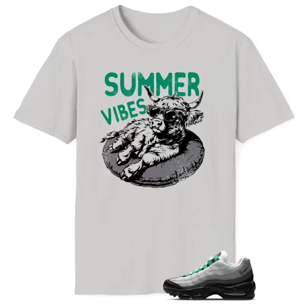 Summer Vibes Tee to Go with Air Max 95 Next Nature Stadium Green DH8015-002 Jezsport.com