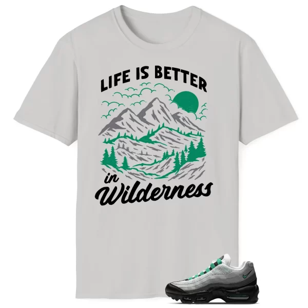 Wilderness Tee – Perfect with Air Max 95 Next Nature Stadium Green DH8015-002 Jezsport.com