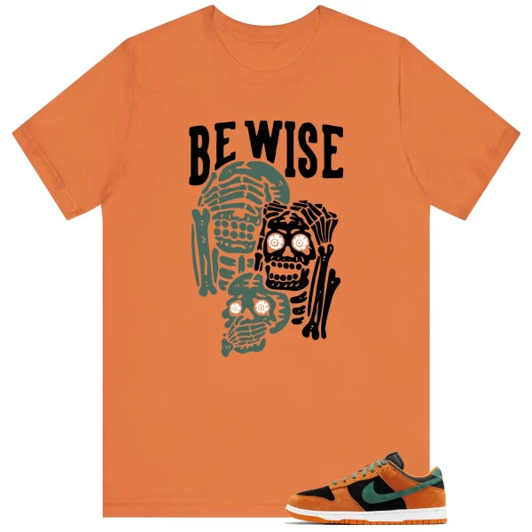 Dunk Low Ceramic Black Nori ‘Be Wise’ Matching Shirt DA1469-001 Jezsport.com