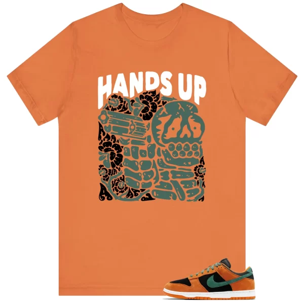 Hands Up – Dunk Low Ceramic Black Nori Matching Shirt DA1469-001 Jezsport.com