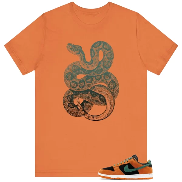 Python Snake Shirt for Dunk Low Ceramic Black Nori Sneaker DA1469-001 Jezsport.com