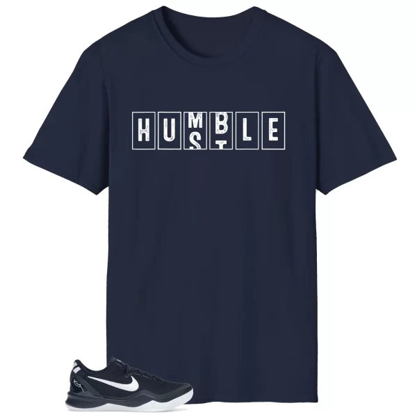 Kobe 8 Protro College Navy – Hustle Humble T-Shirt HF9550-400 Jezsport.com