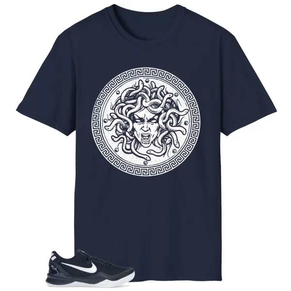 Medusa Tee for Kobe 8 Protro College Navy Kicks HF9550-400 Jezsport.com