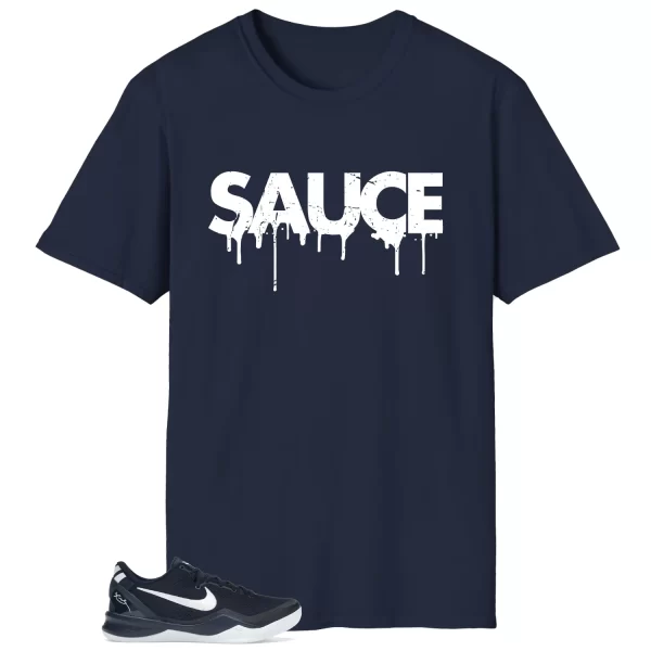 Sauce Tee to Match Your Kobe 8 Protro College Navy HF9550-400 Jezsport.com