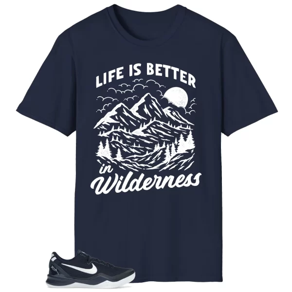 Wilderness Tee – Perfect with Kobe 8 Protro College Navy HF9550-400 Jezsport.com