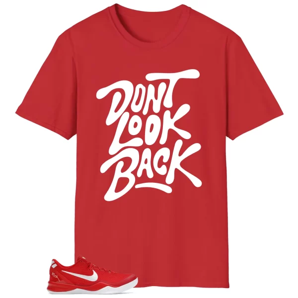 Kobe 8 Protro University Red Style: Don’t Look Back Shirt HF9550-600 Jezsport.com