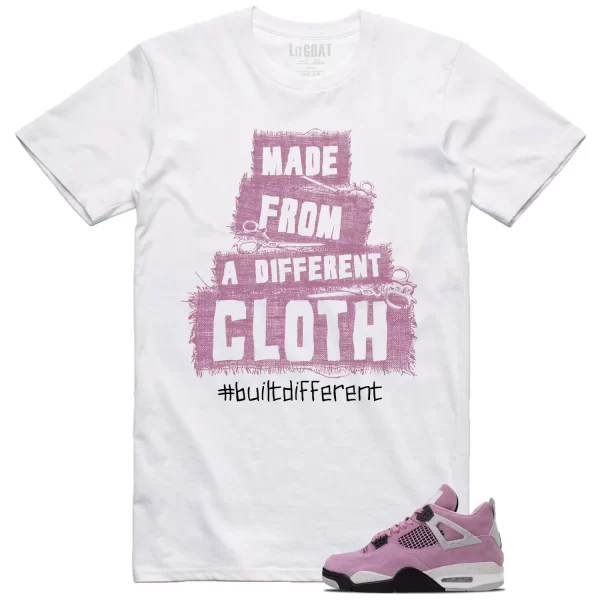 Built Different Tee for WMNS Air Jordan 4 Retro Orchid AQ9129-501 Jezsport.com