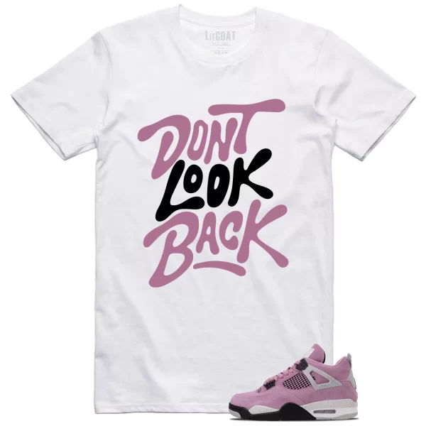 WMNS Air Jordan 4 Retro Orchid Style: Don’t Look Back Shirt AQ9129-501 Jezsport.com