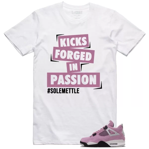 Passion Kicks Tee – Perfect Match for WMNS Air Jordan 4 Retro Orchid AQ9129-501 Jezsport.com