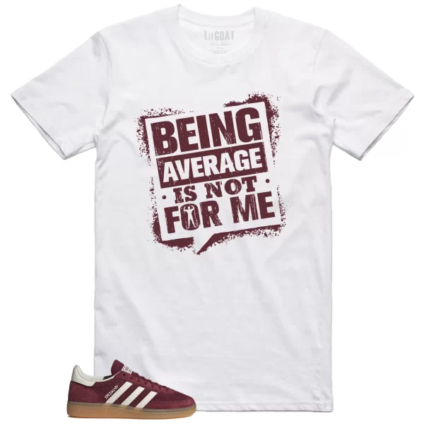 Average Not Me Tee Matches Handball Spezial Shadow Red Off White Sneaker JI1020 Jezsport.com