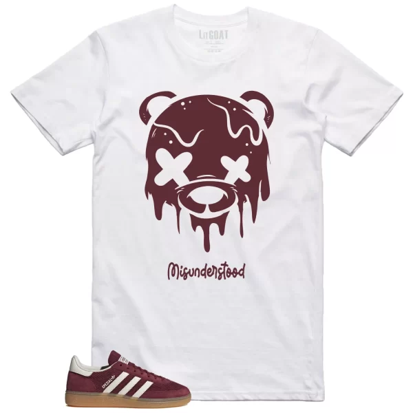 Handball Spezial Shadow Red Off White Matching Tee – Drippy Bear Graphic JI1020 Jezsport.com