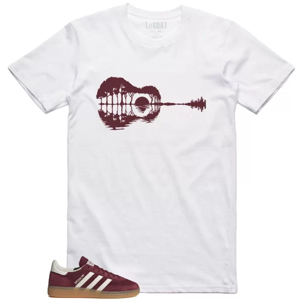 Guitar Shirt for Handball Spezial Shadow Red Off White Sneaker JI1020 Jezsport.com