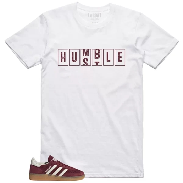 Handball Spezial Shadow Red Off White – Hustle Humble T-Shirt JI1020 Jezsport.com