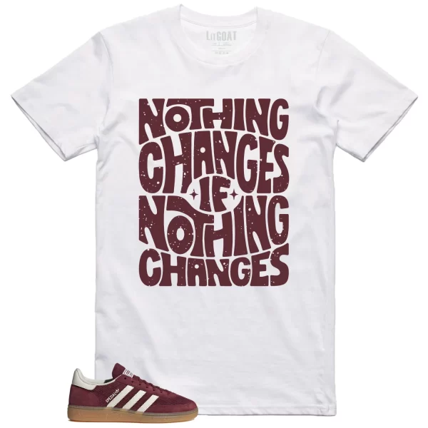 Handball Spezial Shadow Red Off White Style: Nothing Changes Tee JI1020 Jezsport.com