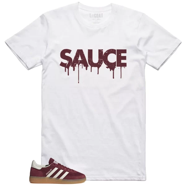 Sauce Tee to Match Your Handball Spezial Shadow Red Off White JI1020 Jezsport.com