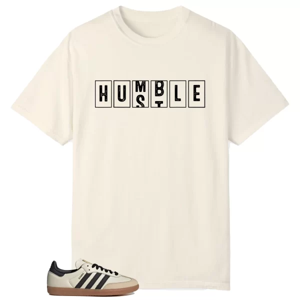 Samba OG Cream White Sand Strata – Hustle Humble T-Shirt ID0478 Jezsport.com