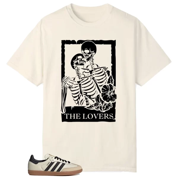 Lovers Tee for Samba OG Cream White Sand Strata Sneakers ID0478 Jezsport.com