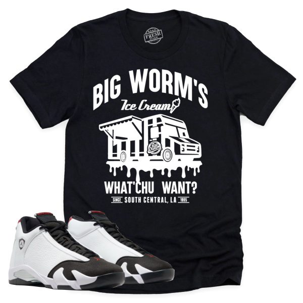 BW's Ice Cream Shop Shirt, Air Jordan 14 Black Toe Shirt Match Sneaker ,487471-160 Jezsport.com