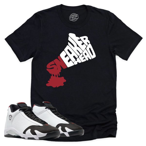 Dripping Sneakerhead Shirt, Air Jordan 14 Black Toe Shirt Match Sneaker ,487471-160 Jezsport.com